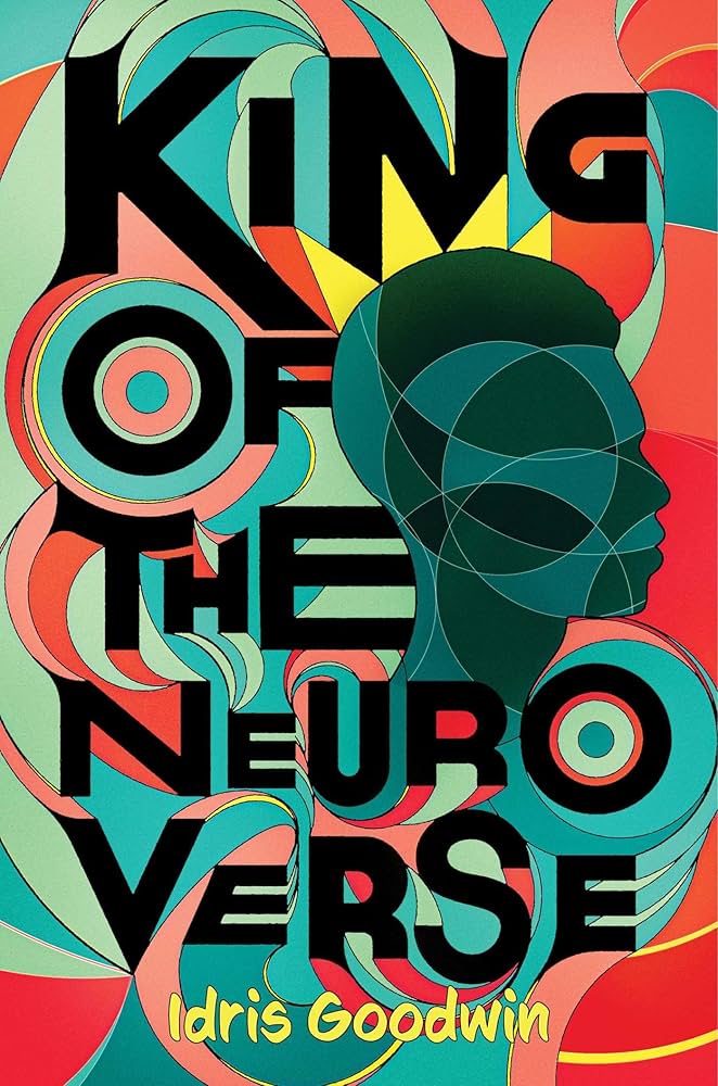 book cover image of a person's head made out of multicolored swirls