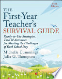 The cover of the book, The First-Year Teacher's Survival Guide
